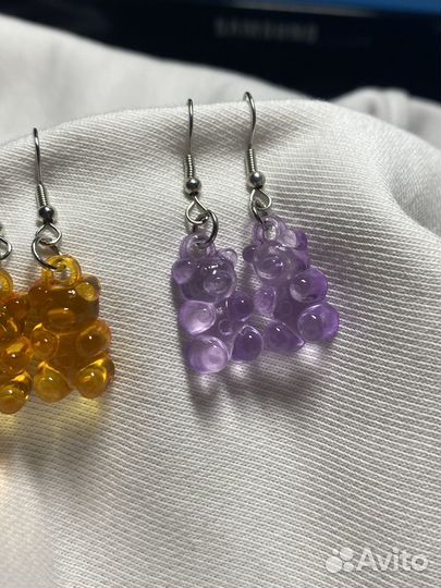 Серьги из бисера ручной работы