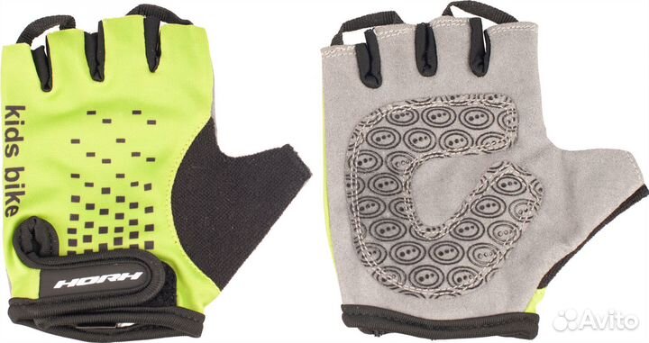 Велоперчатки детские horh 8801 черно-зеленый Vol16