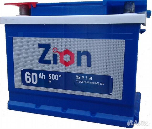 Аккумулятор zion 60ah