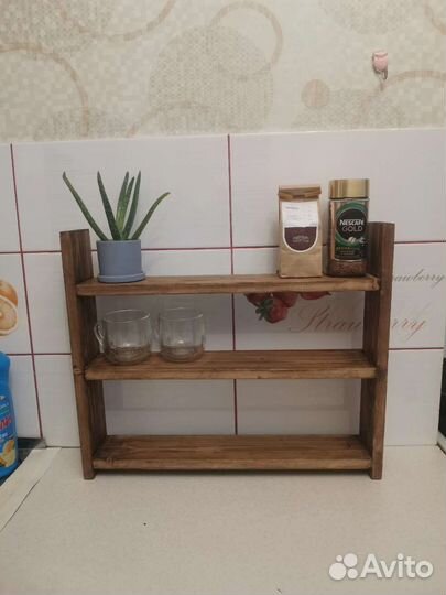 Полки из дерева на заказ и в наличи