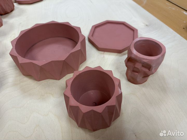 Кашпо бетонные набор