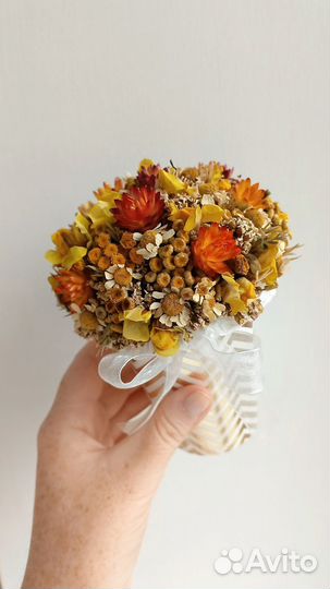 Мини букет из сухоцветов