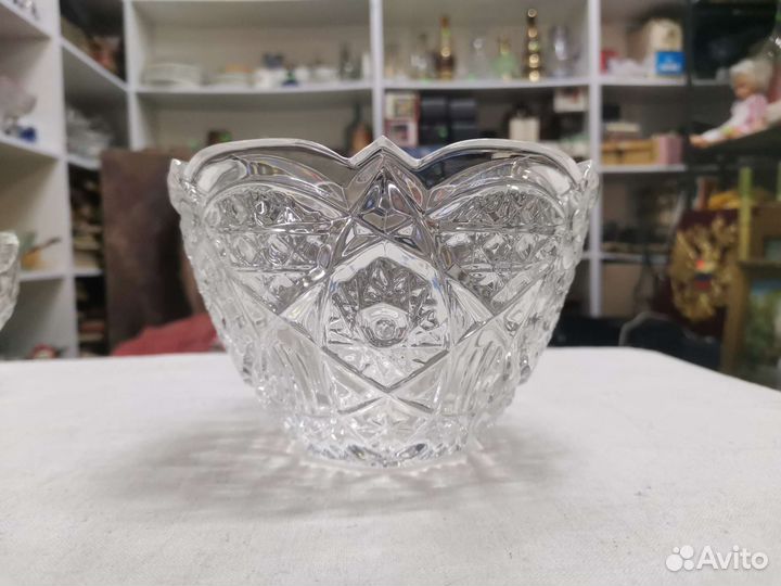 Конфетница салатница Хрусталь СССР (Ч)