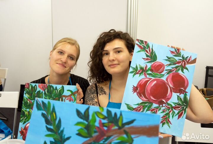 Мастер-классы по живописи, арт-вечеринки