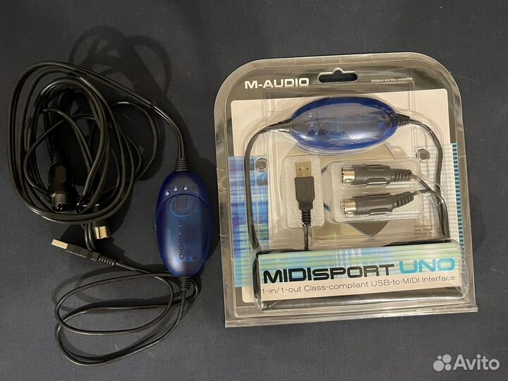 Midi интерфейс M-audio midisport UNO USB