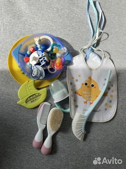 Бутылочки, термос, ниблер, соски, щетка для мытья