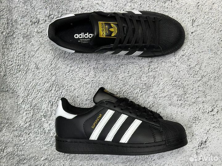 Кроссовки Adidas superstar black