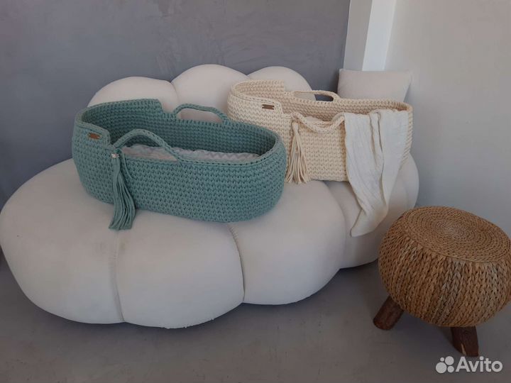 Люлька колыбель вязаная