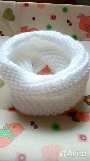 Детский шарфик-снуд