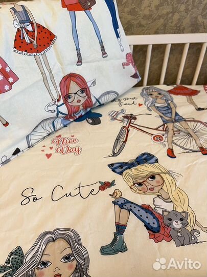 Белье постельное детское для девочки