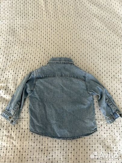 Рубашка джинсовка zara