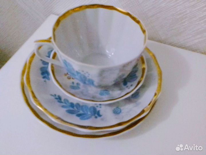 Чашка с блюдцами СССР