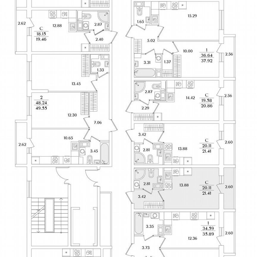 Квартира-студия, 21,4 м², 9/9 эт.