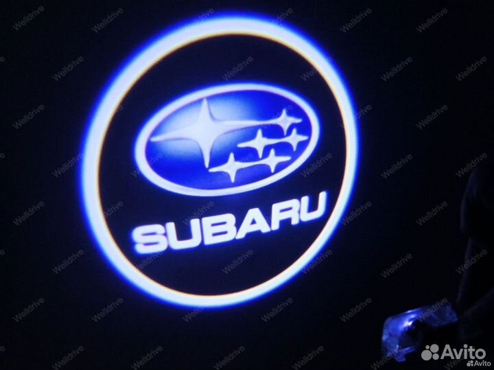 Подсветка дверей с лого Subaru Legacy 10-17