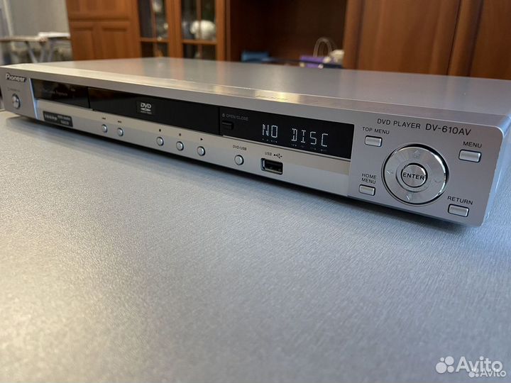 Проигрыватель Pioneer DV-610AV-S Silver