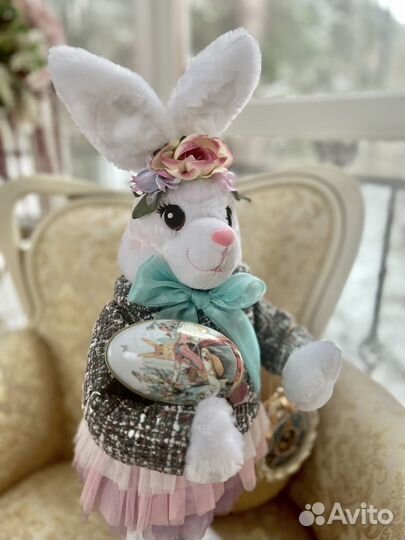Кролик пасхальный заяц интерьерный
