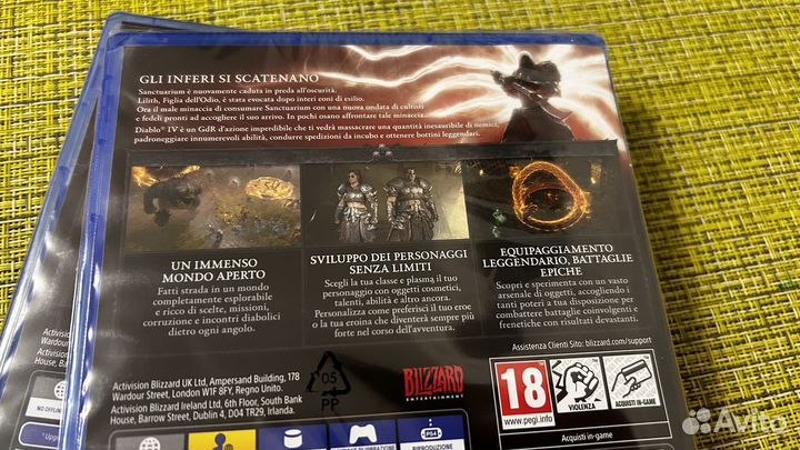 Diablo 4 ps4 новый диск, дефект бокса