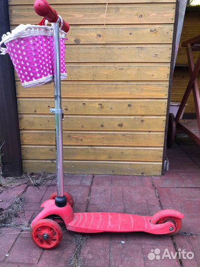 Самокат детский трехколесный бу