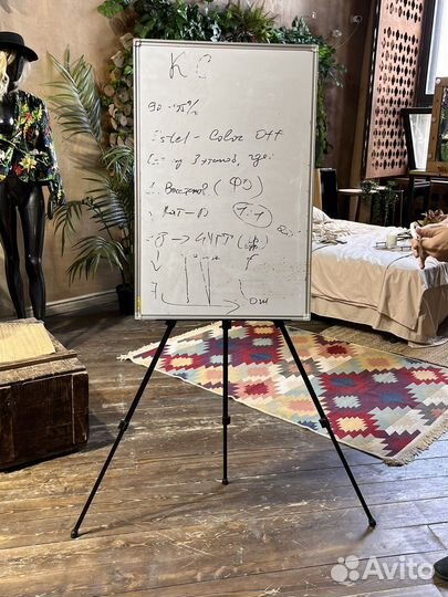 Магнитно Маркерная доска на ножках флип-чарт