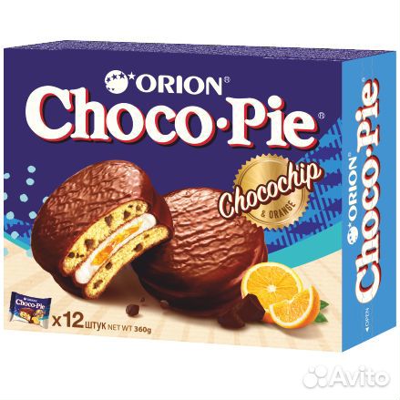 Пирожное Choco Pie Апельсин 336г Orion
