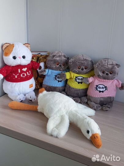 Гусь обнимусь, фламинго, кот батон, касатка