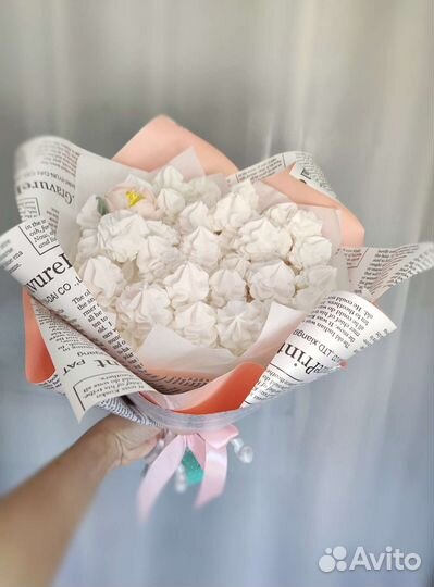 Съедобные букеты из зефира/ 2в1