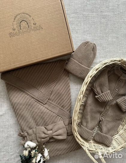 Комплект конверт на выписку весна - лето