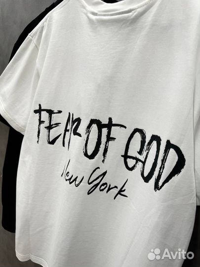 Футболка essentials fear of god oversize (новинка)