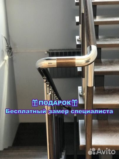 Лестница на металлокаркасе. Опытные мастера