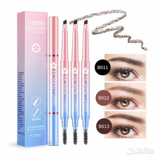 Карандаш для бровей с щеточкой Сherry Bloosoms