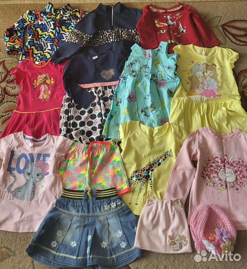 Детские вещи пакетом для девочек 104, 110