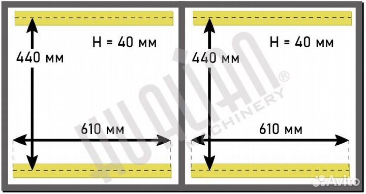 Вакуумный упаковщик Двухкамерный HVC-610S/2A