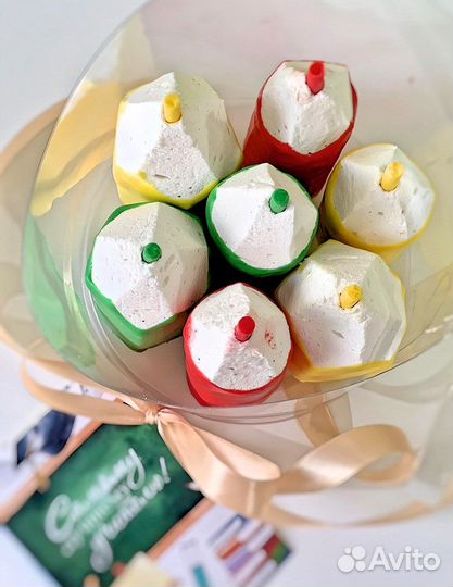 Из зефира, подарок учителю, карандаши съедоб