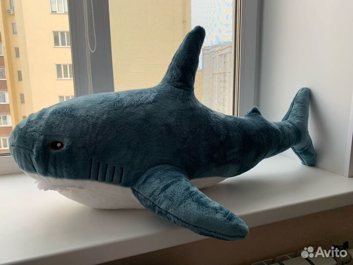 Мягкая игрушка акула блохэй (IKEA) - 1 метр