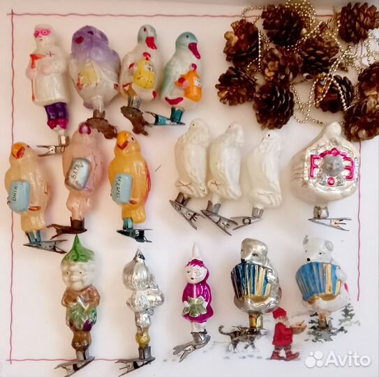 Игрушка елочная на прищепке СССР