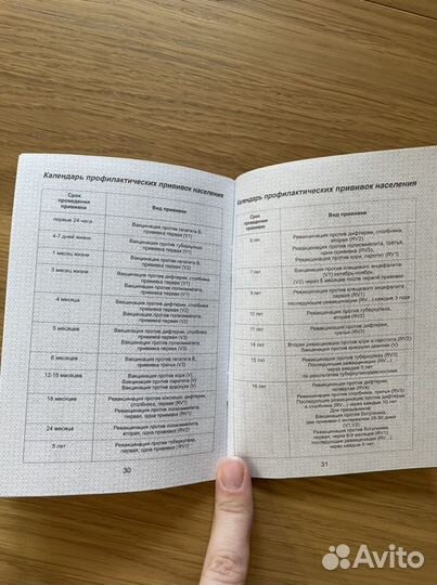 Книжечка для прививок (сертификат прививок)