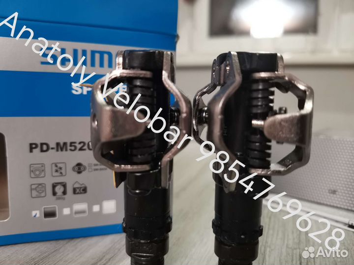 Педали контактные Shimano PD-M520 SPD оригинал