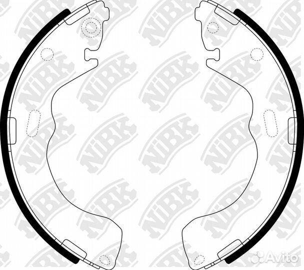 Колодки торм.бар.ford maverick 01/mazda 626 97-02