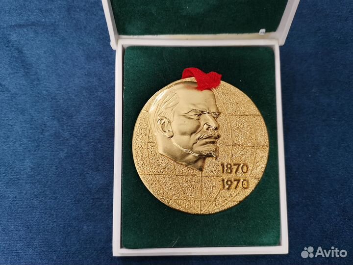 Настольная медаль 100 лет Ленина 1870 - 1970 год