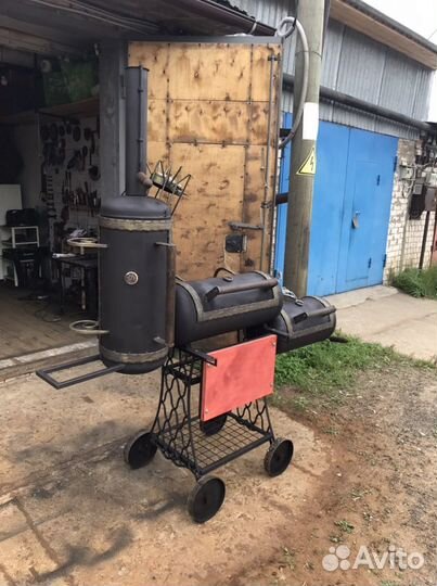 Мангал коптильня гриль