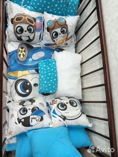 Балдахин и бортики в детскую кроватку