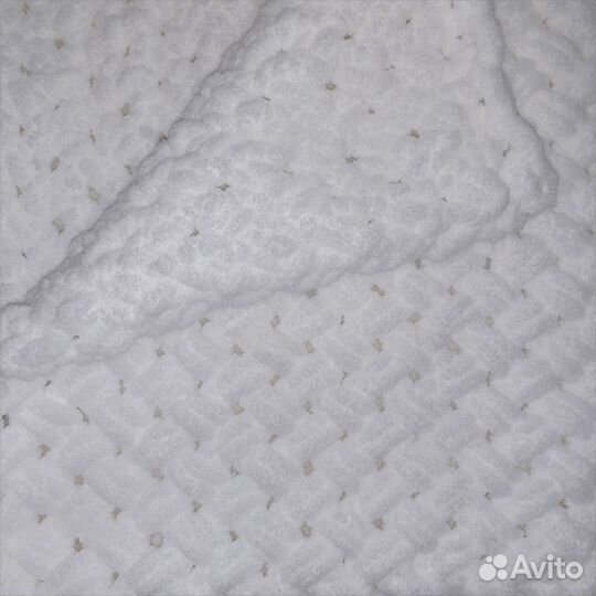 Плед детский плюшевый - белый