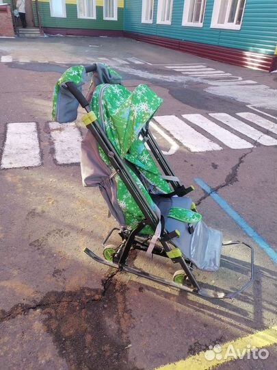 Детские санки коляска