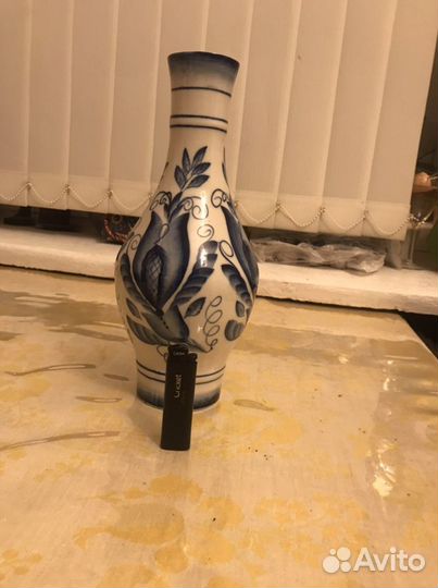 Ваза для цветов Гжель