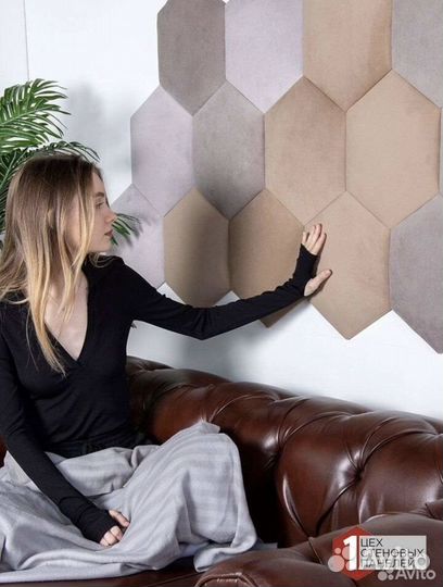 Мягкие стеновые панели для изголовья кровати