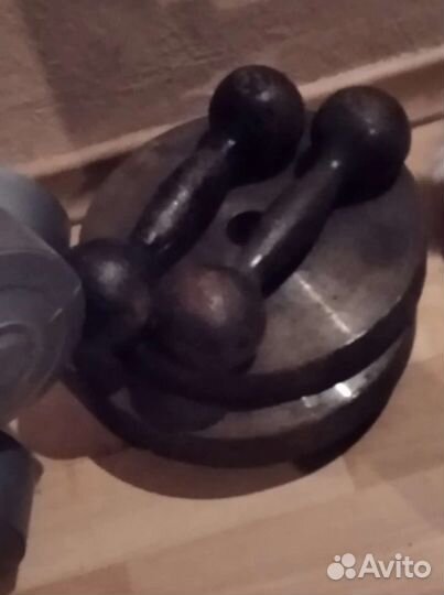 Скамья для жима со стойками и штангой бу