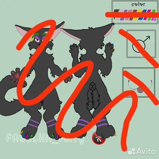 Фурри персонаж