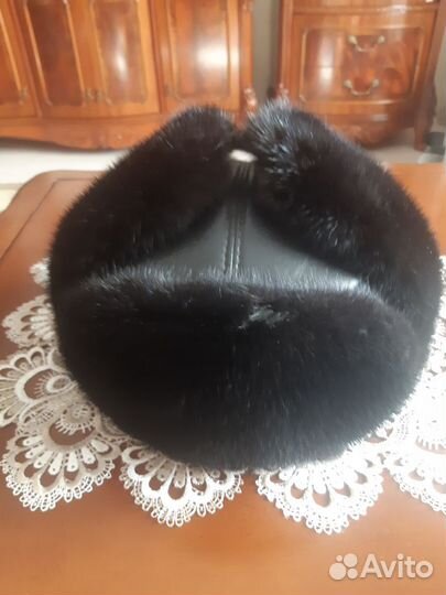 Норковая шапка мужская ушанка