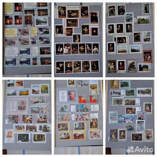 Альбомы с марками, Ленин, художники