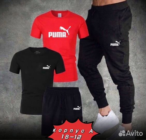 Спортивный костюм мужской четверка puma